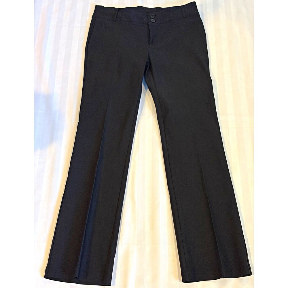 baisery by Olivé Women’s Black Solid Flat Front Dress Pants Regular L